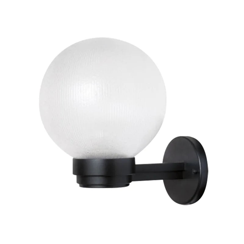 LED Globe Wall Lamp 15W - Waterproof Outdoor Wall Sconce for Garden, Balcony, Yard, Aisle & Stair Lighting