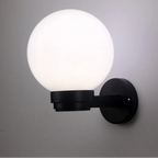 LED Globe Wall Lamp 15W - Waterproof Outdoor Wall Sconce for Garden, Balcony, Yard, Aisle & Stair Lighting