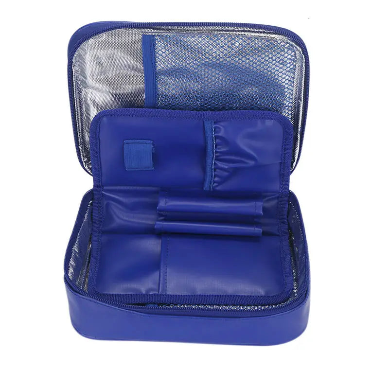 Portable Insulin Cooler Bag | Aluminum Insulation, Thermometer Included & Ideal for Travel and Daily Medication Storage