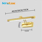 LED Bathroom Wall Light Fixture, Waterproof, 40/55/70CM, Mirror Image Sconce, Cosmetic Decor for Bedroom, AC85-265V Wall Lighting Accessory