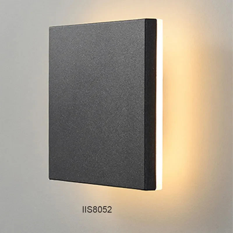 LED Waterproof Outdoor Wall Lamp - Aluminum Round Square Sconce Light for Garden & Porch - 96V/220V Luminaire