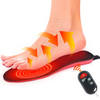 Heated Shoe Insoles | Rechargeable, Remote-Controlled & Adjustable Temperature for Cold Weather Comfort