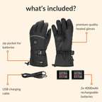 Heated Winter Gloves for Men and Women, Waterproof, Touchscreen Compatible, Perfect for Outdoor Activities and Cold Weather