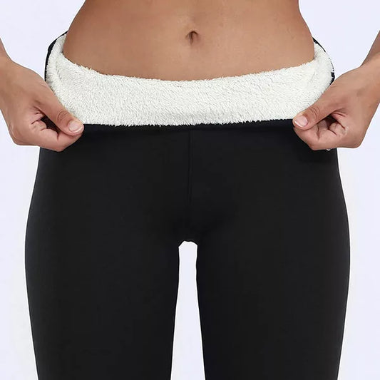 High-Waisted Fleece Leggings | Warm, Stretchy & Ideal for Outdoor Activities and Cozy Indoor Wear