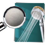 High-Pressure Shower Head with Turbo Propeller – Powerful Spray with Built-in Water Filter | Water-Saving Design