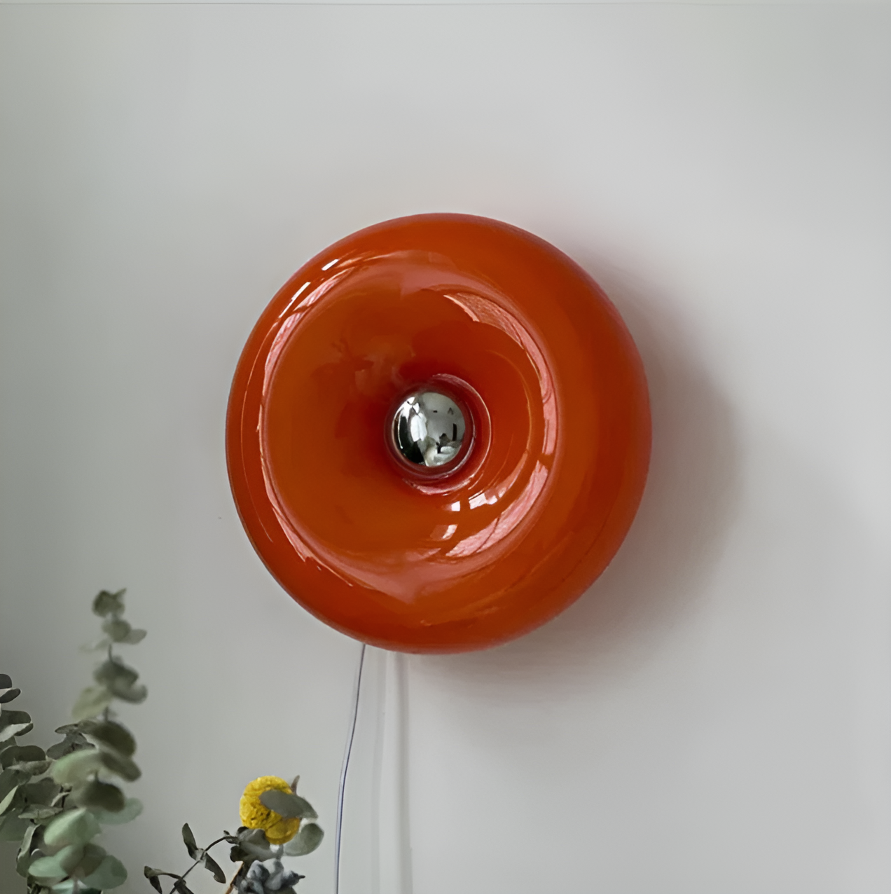 LED Donut Lamp - Nordic Glass Wall & Table Light Fixture for Home Decor & Ambient Lighting