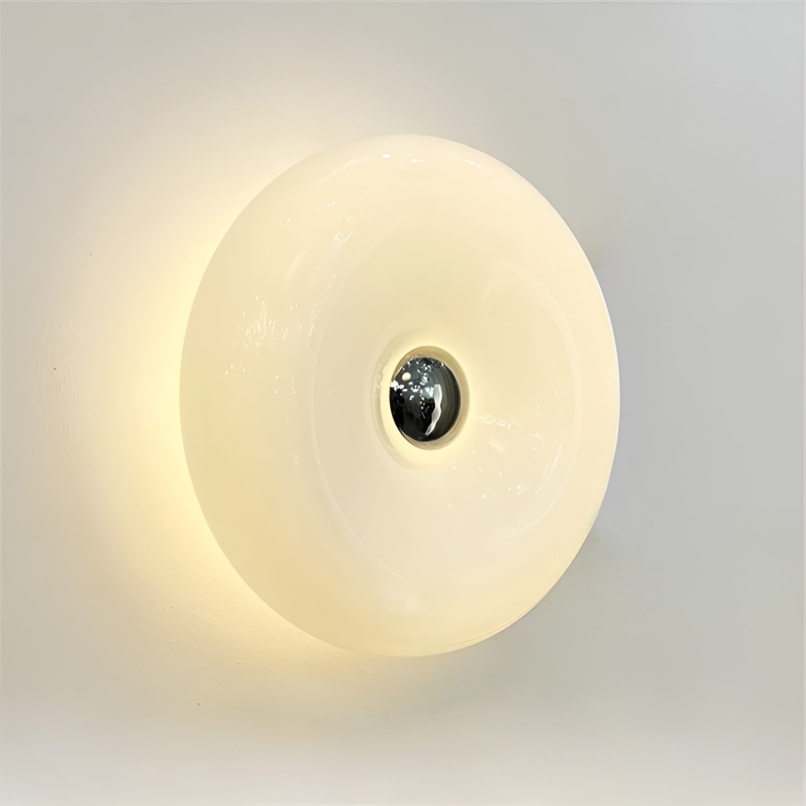 LED Donut Lamp - Nordic Glass Wall & Table Light Fixture for Home Decor & Ambient Lighting