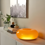 LED Donut Lamp - Nordic Glass Wall & Table Light Fixture for Home Decor & Ambient Lighting