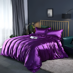 Silk Duvet Cover Set - 100% Mulberry Silk Bedding for Luxurious Sleep & Comfort