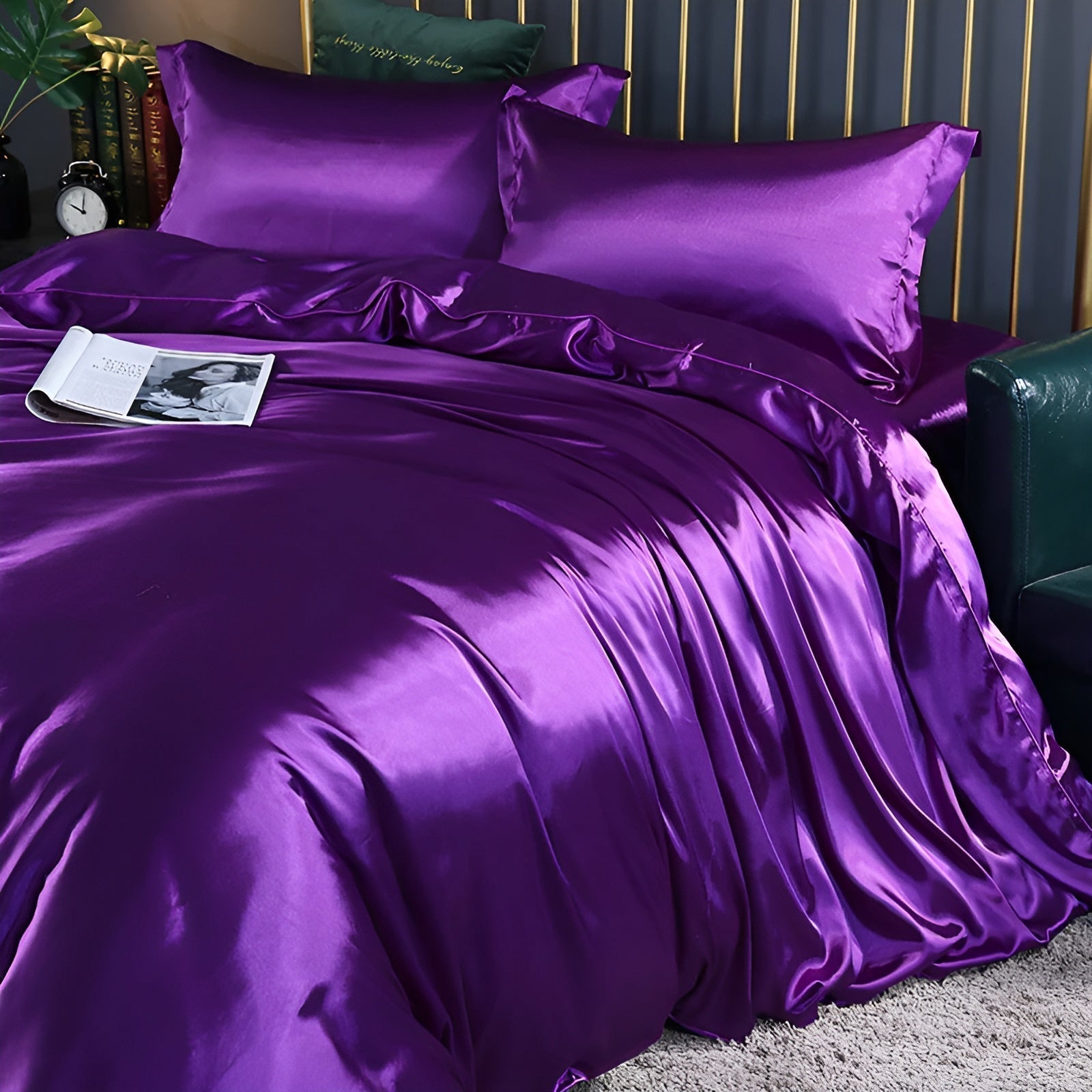 Silk Duvet Cover Set - 100% Mulberry Silk Bedding for Luxurious Sleep & Comfort
