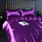Silk Duvet Cover Set - 100% Mulberry Silk Bedding for Luxurious Sleep & Comfort