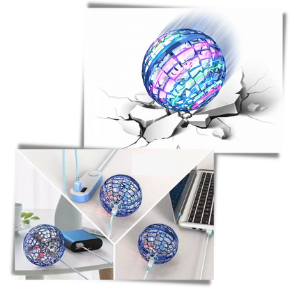 Hoverball Magic Flying Spinner – Sensory Toy with LED Lights