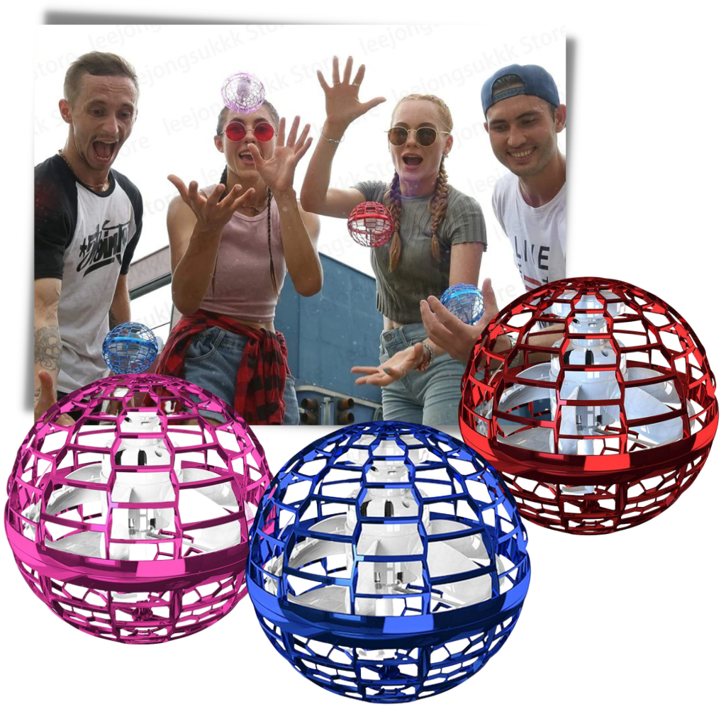 Hoverball Magic Flying Spinner – Sensory Toy with LED Lights