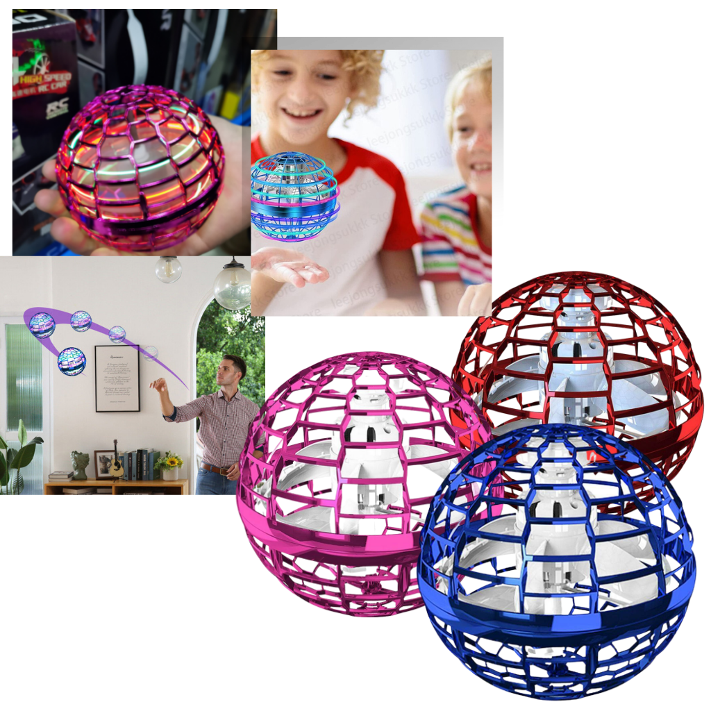 Hoverball Magic Flying Spinner – Sensory Toy with LED Lights