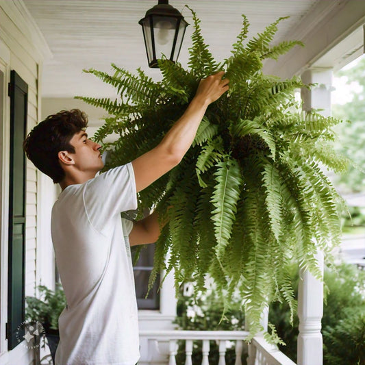 UV Resistant Artificial Boston Fern | Lifelike, Waterproof & Perfect for Indoor/Outdoor Décor