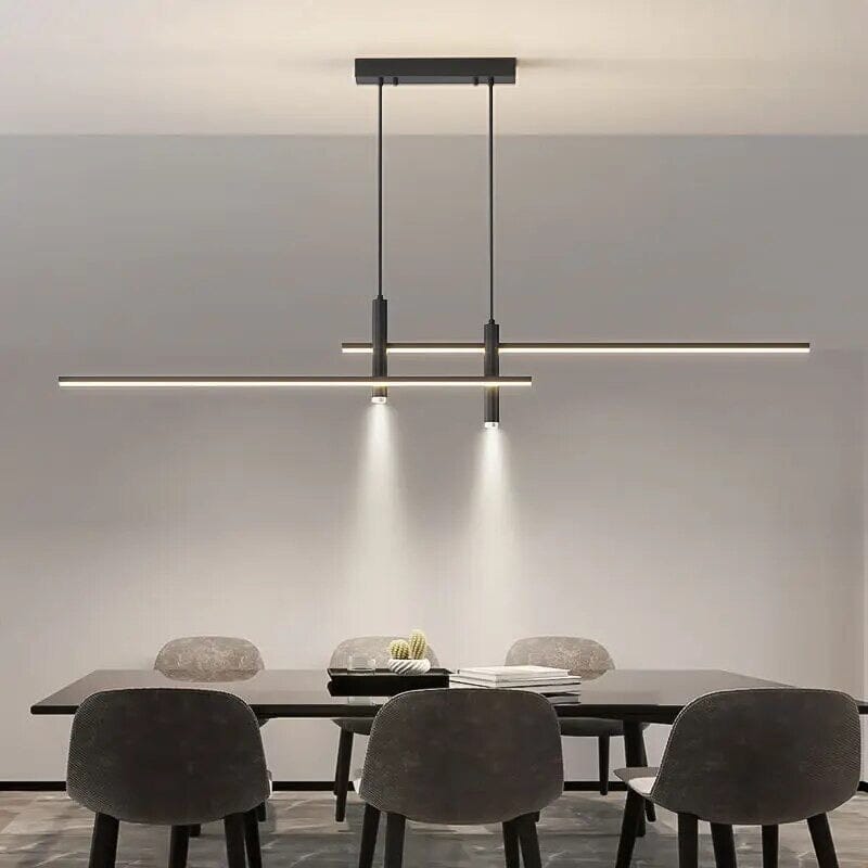 LED Pendant Light Fixture - Modern Adjustable Hanging Lamp for Kitchen Island & Dining Room