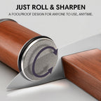 Diamond Knife Sharpener | Dual Grinding Angles & Interchangeable Discs for Professional-Grade Kitchen Performance