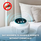Ultrasonic Wasp & Hornet Repellent Plug-In | Chemical-Free, Silent Protection for Home, Pool & Patio (Covers 3200 sq. ft.)