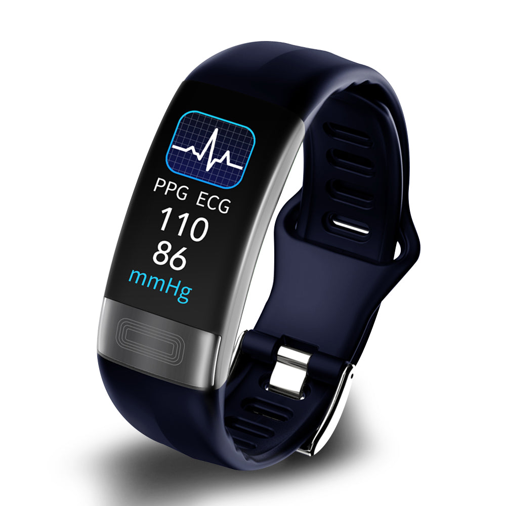 Smart Bracelet Blood Pressure Monitor | Real-Time ECG, HRV Tracking & Waterproof for Health Monitoring