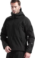 Durable Waterproof Outdoor Jacket | Adjustable Hood, Zip Pockets & Ideal for Hiking and Daily Wear