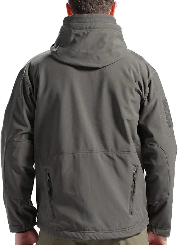 Durable Waterproof Outdoor Jacket | Adjustable Hood, Zip Pockets & Ideal for Hiking and Daily Wear