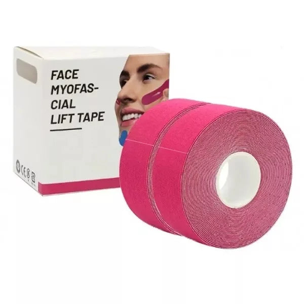 Kinesiology-Face-and-Neck-Tape-for-Wrinkles-ORTOREX-pink2