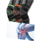 Knee Compression Sleeve | Adjustable, Breathable Fabric & Pain Relief for Sports and Daily Activities