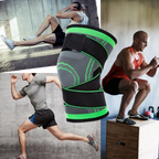 Knee Compression Sleeve | Adjustable, Breathable Fabric & Pain Relief for Sports and Daily Activities