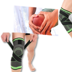 Knee Compression Sleeve | Adjustable, Breathable Fabric & Pain Relief for Sports and Daily Activities