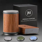 Diamond EdgeMaster Rolling Knife Sharpener Pro – Dual Diamond & Ceramic Grinding System for 15°/20° Precision Edges