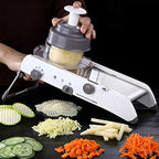 Mandoline Vegetable Slicer | Adjustable Stainless Steel Blades for Quick, Safe & Precise Vegetable Preparation