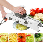 Mandoline Vegetable Slicer | Adjustable Stainless Steel Blades for Quick, Safe & Precise Vegetable Preparation