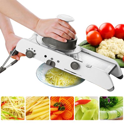 Mandoline Vegetable Slicer | Adjustable Stainless Steel Blades for Quick, Safe & Precise Vegetable Preparation