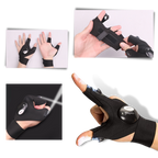 LED Fingerless Gloves with Waterproof Lights - Ideal for Working, Cycling, Hiking, Survival, and Camping