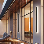 Linear Metal Outdoor Wall Light Fixture - Waterproof Design for Patios, Gardens & Entryways