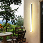 Linear Metal Outdoor Wall Light Fixture - Waterproof Design for Patios, Gardens & Entryways