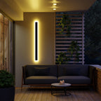 Linear Metal Outdoor Wall Light Fixture - Waterproof Design for Patios, Gardens & Entryways