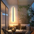 Linear Metal Outdoor Wall Light Fixture - Waterproof Design for Patios, Gardens & Entryways