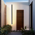 Linear Metal Outdoor Wall Light Fixture - Waterproof Design for Patios, Gardens & Entryways