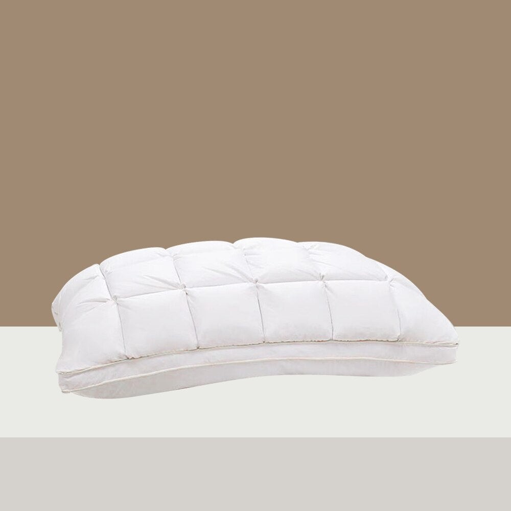 Goose Down Feather Pillow | Soft, Supportive & Ideal for Neck Pain Relief and Comfortable Sleep