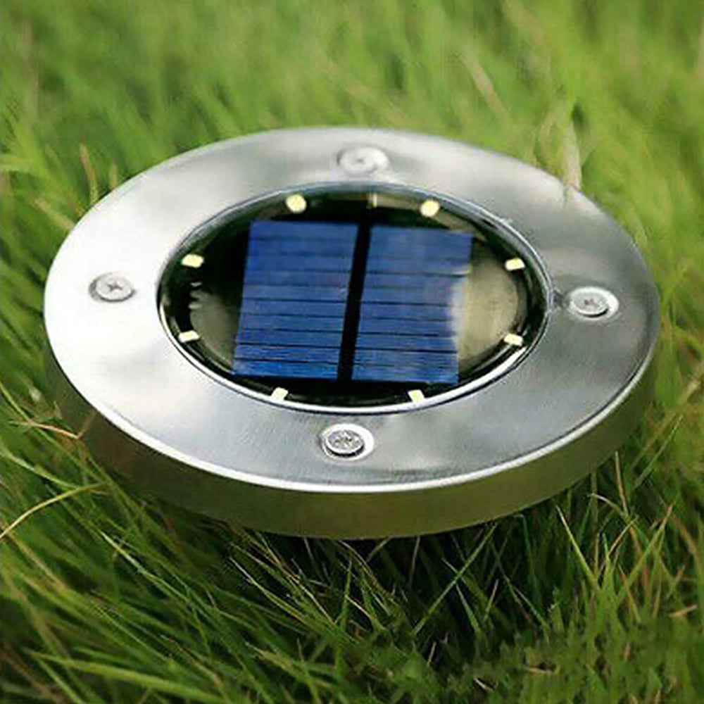 LED Ground Light Pack - Solar-Powered Outdoor Landscape Lighting for Pathways, Gardens, and Patios