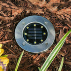 LED Ground Light Pack - Solar-Powered Outdoor Landscape Lighting for Pathways, Gardens, and Patios