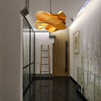 Modern Link Pendant Light Fixture - Adjustable Height, Industrial Design for Kitchen Island & Dining Areas