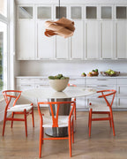 Modern Link Pendant Light Fixture - Adjustable Height, Industrial Design for Kitchen Island & Dining Areas