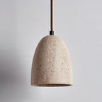 Japanese Style Yellow Travertine Pendant Light Fixture for Modern Home Decor & Dining Spaces