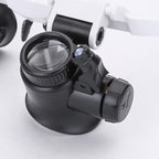 Adjustable LED Magnifying Glasses | 8x, 15x & 23x Magnification for Hobbies, Mechanical Repairs & Jewelry Inspection