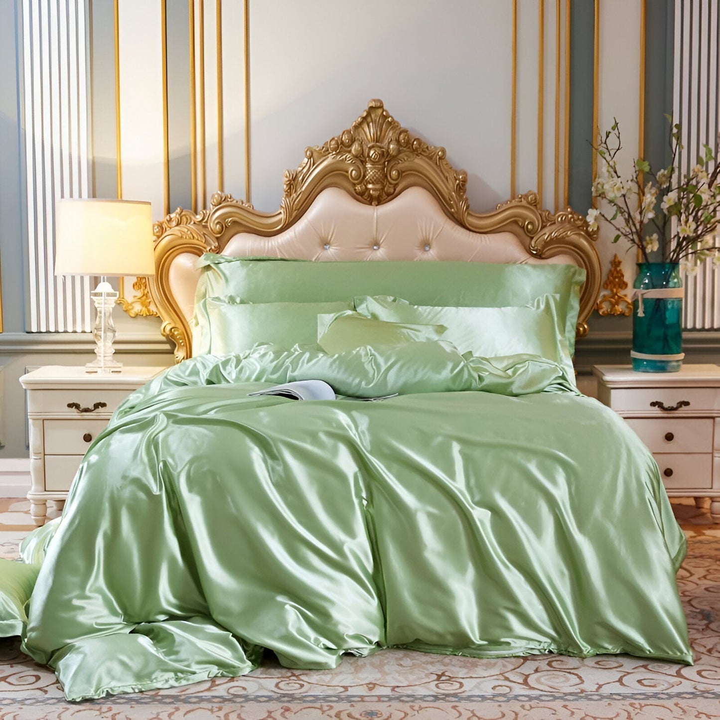 Silk Duvet Cover Set - 100% Mulberry Silk Bedding for Luxurious Sleep & Comfort