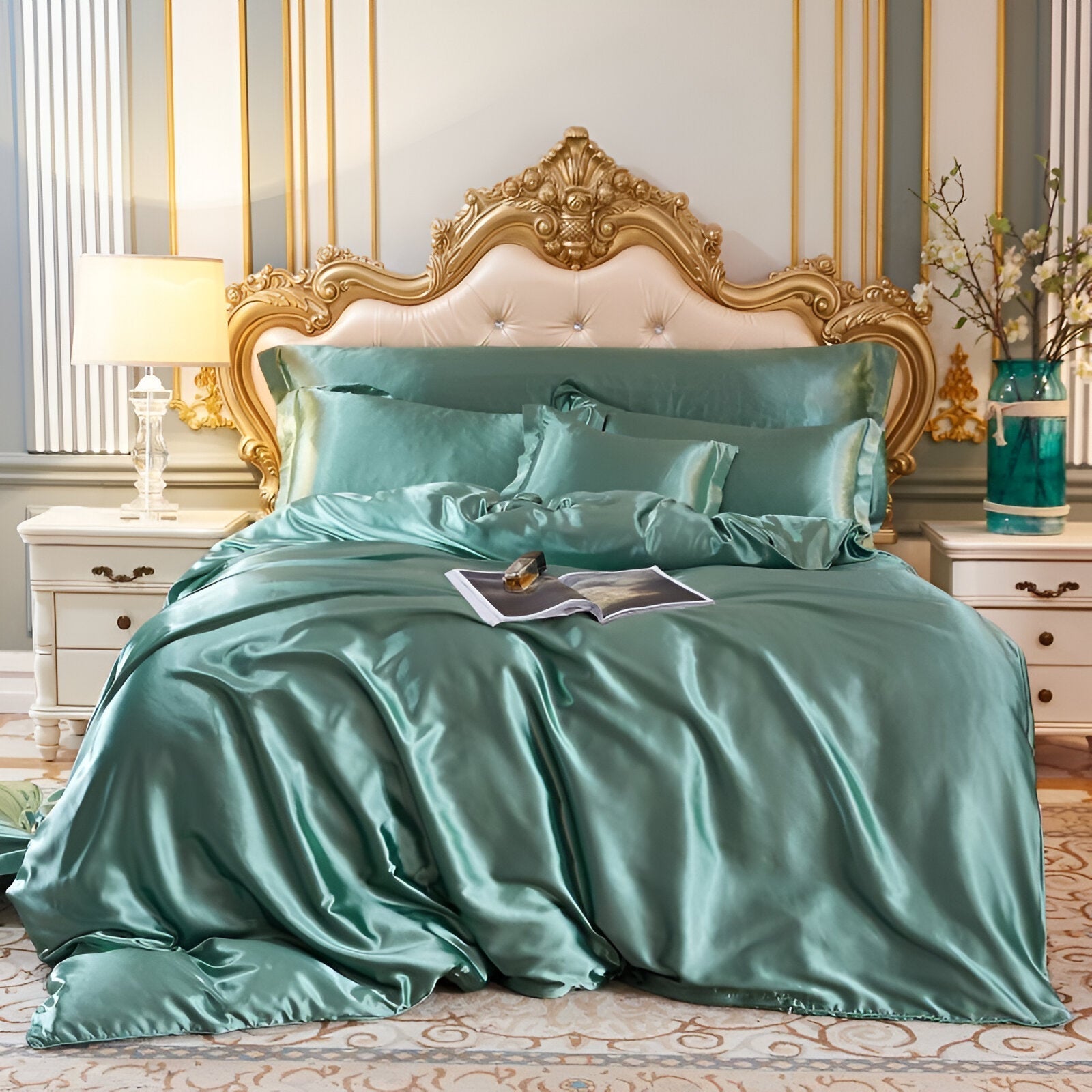 Silk Duvet Cover Set - 100% Mulberry Silk Bedding for Luxurious Sleep & Comfort