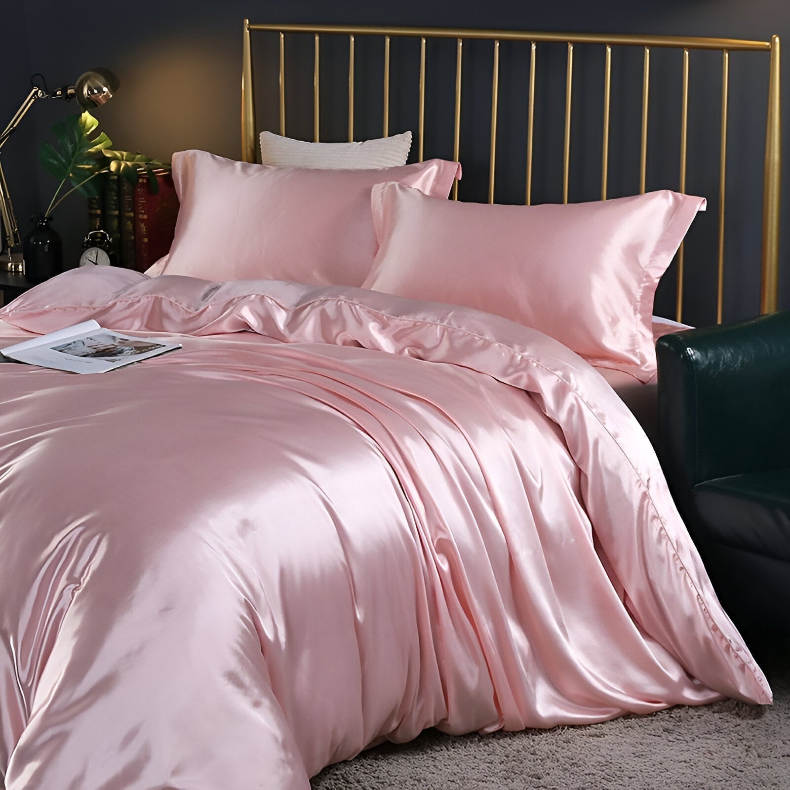 Silk Duvet Cover Set - 100% Mulberry Silk Bedding for Luxurious Sleep & Comfort
