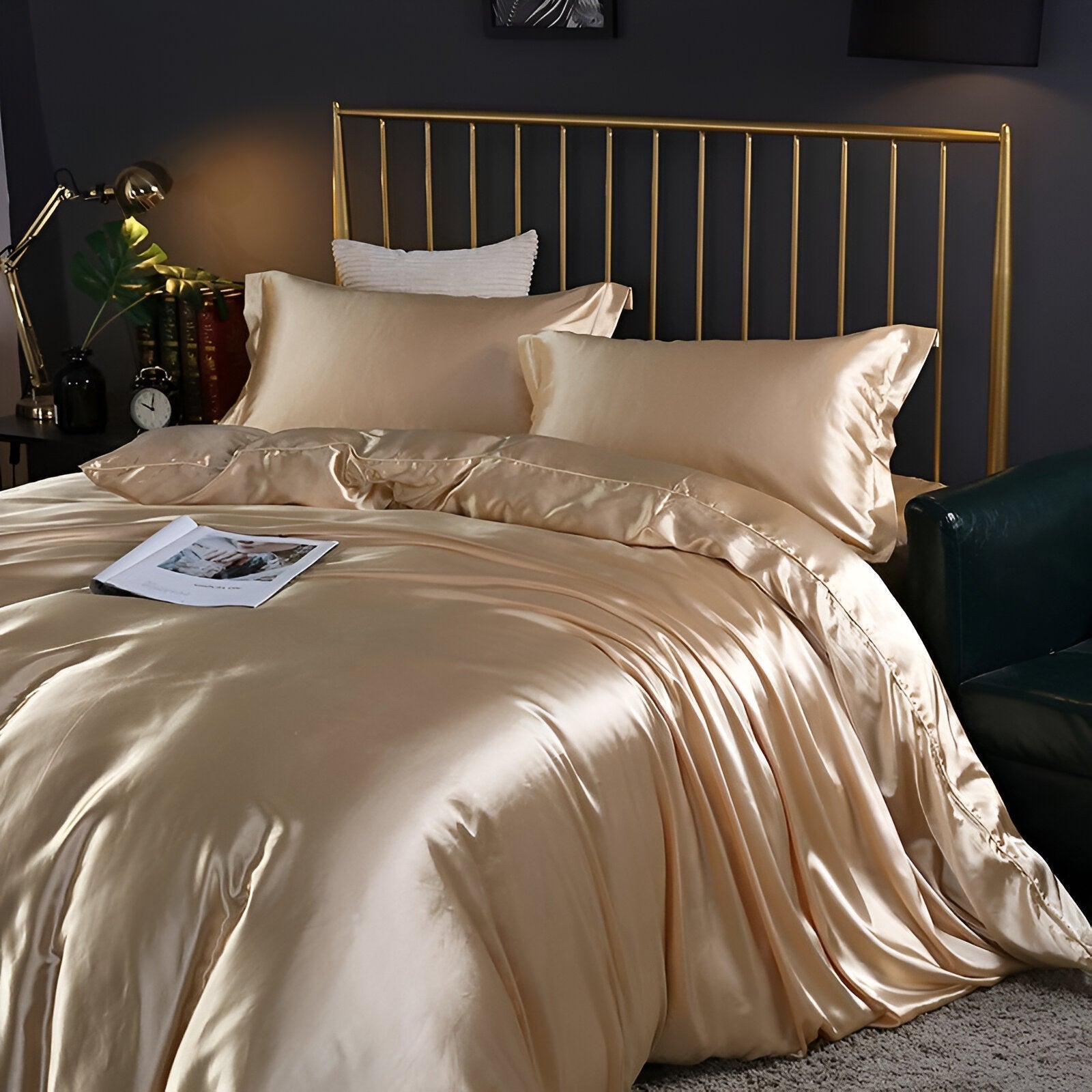 Silk Duvet Cover Set - 100% Mulberry Silk Bedding for Luxurious Sleep & Comfort